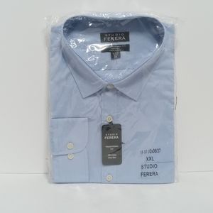 Studio Ferera Men's Button-Up Dress Shirt